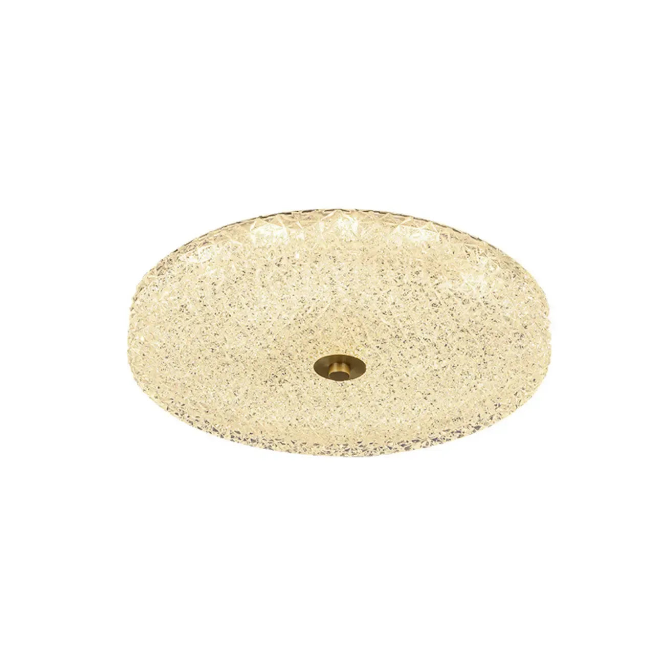 Plafonnier LED circulaire doré encastré pour la décoration de chambre