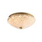 Plafonnier LED circulaire doré encastré pour la décoration de chambre