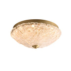 Plafonnier LED circulaire doré encastré pour la décoration de chambre