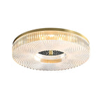 Plafonnier LED circulaire doré encastré pour la décoration de chambre