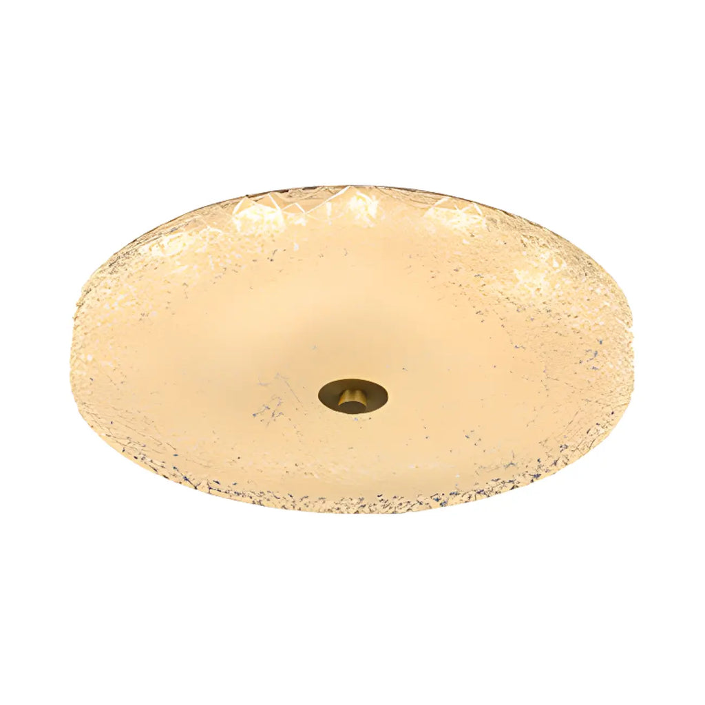 Plafonnier LED circulaire doré encastré pour la décoration de chambre