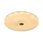 Plafonnier LED circulaire doré encastré pour la décoration de chambre