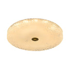 Plafonnier LED circulaire doré encastré pour la décoration de chambre