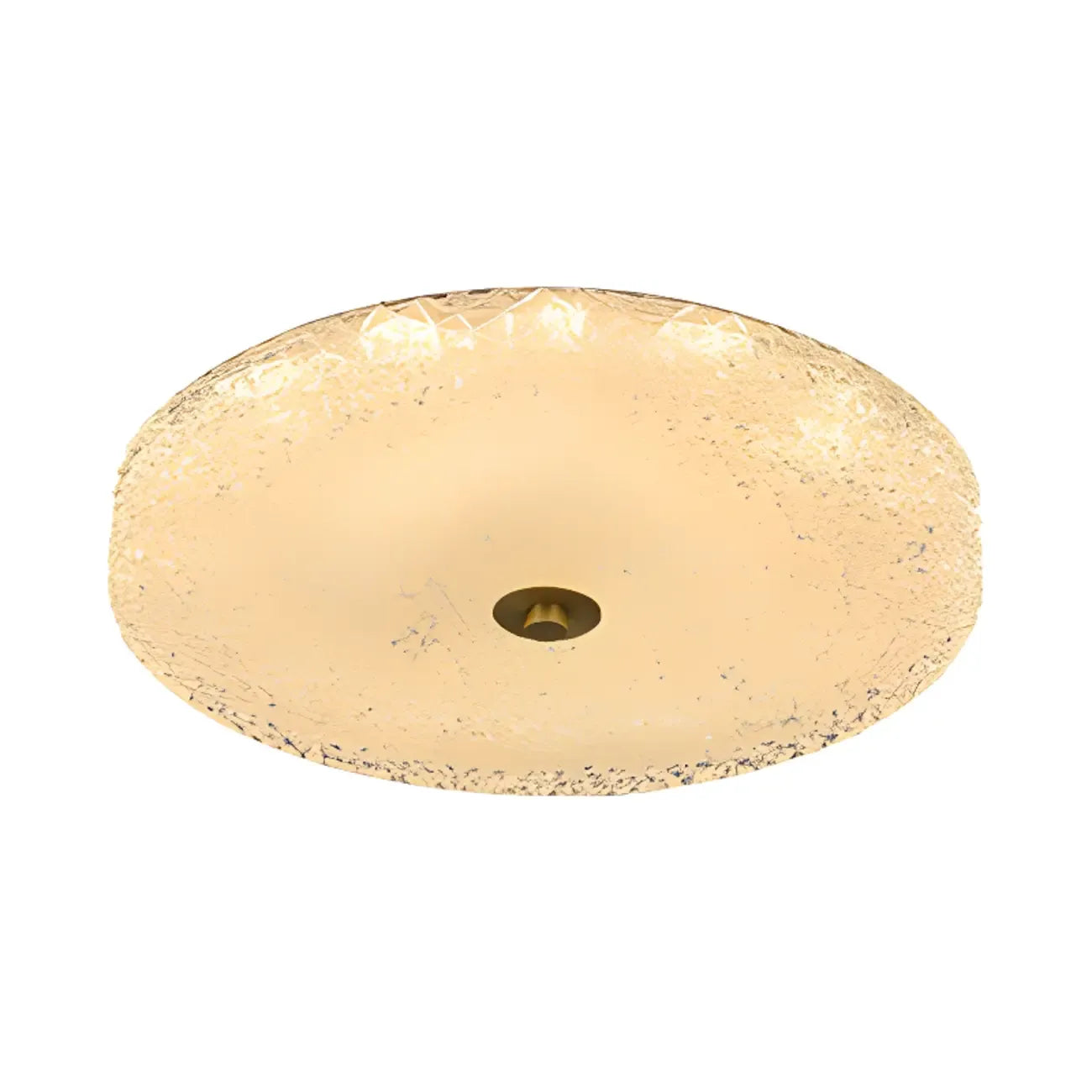 Plafonnier LED circulaire doré encastré pour la décoration de chambre