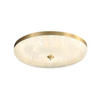 Plafonnier LED circulaire doré encastré pour la décoration de chambre