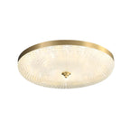 Plafonnier LED circulaire doré encastré pour la décoration de chambre