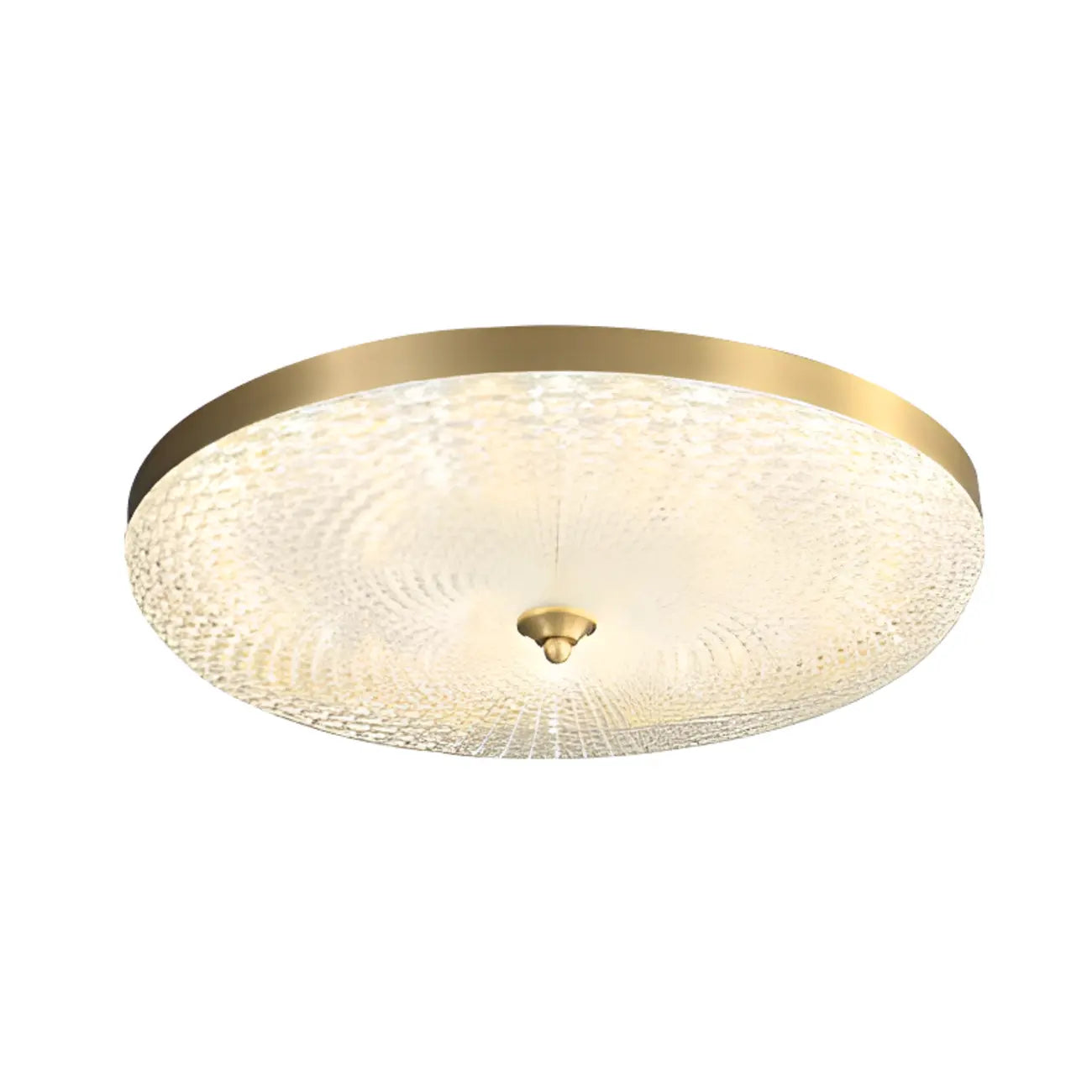 Plafonnier LED circulaire doré encastré pour la décoration de chambre