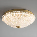 Plafonnier LED circulaire doré encastré pour la décoration de chambre