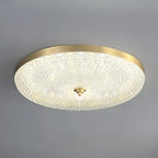 Plafonnier LED circulaire doré encastré pour la décoration de chambre