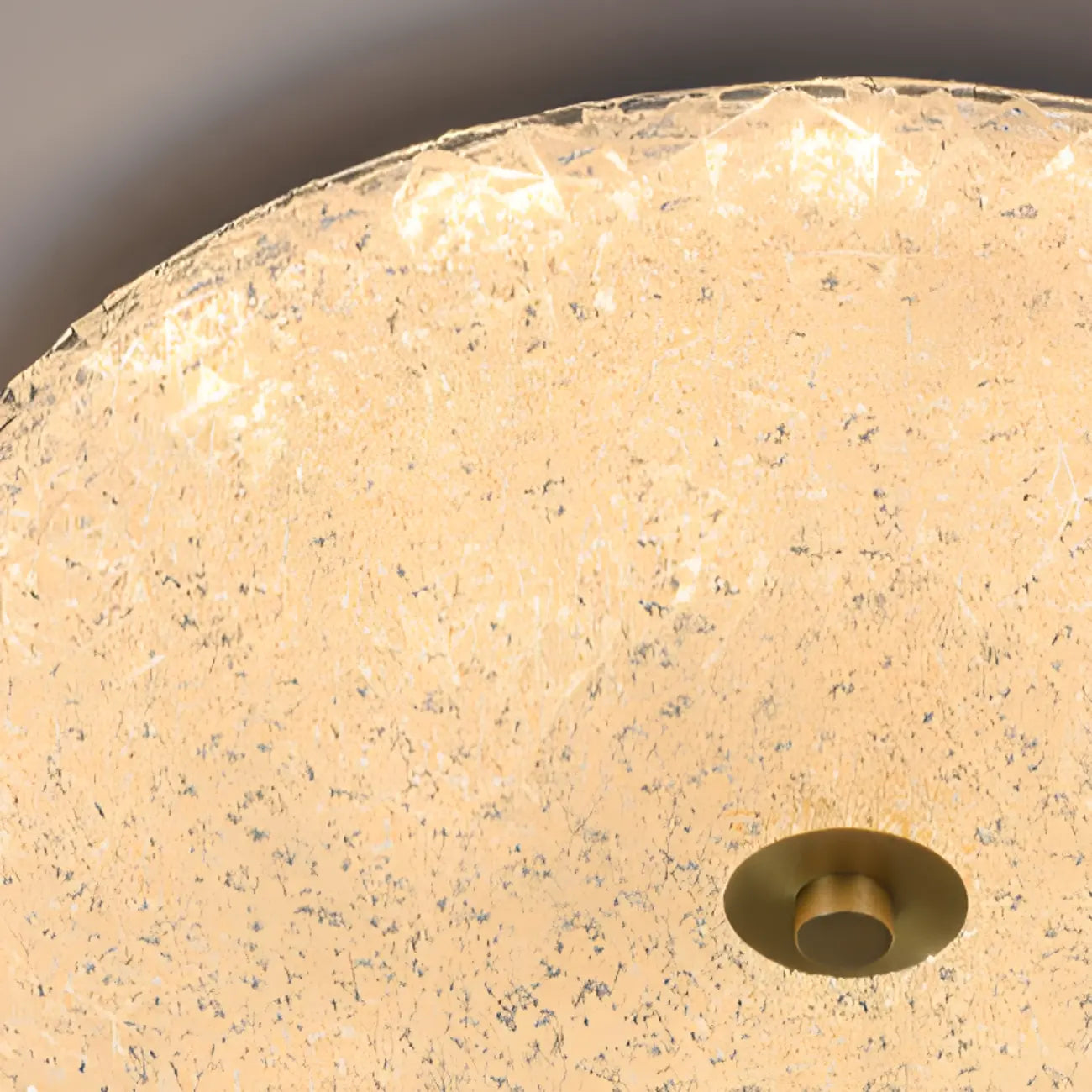 Plafonnier LED circulaire doré encastré pour la décoration de chambre