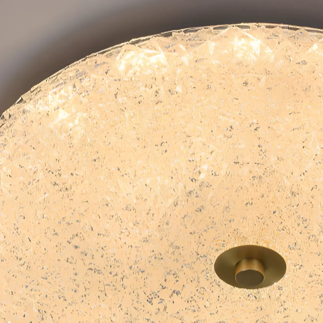 Plafonnier LED circulaire doré encastré pour la décoration de chambre