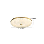 Plafonnier LED circulaire doré encastré pour la décoration de chambre