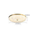 Plafonnier LED circulaire doré encastré pour la décoration de chambre
