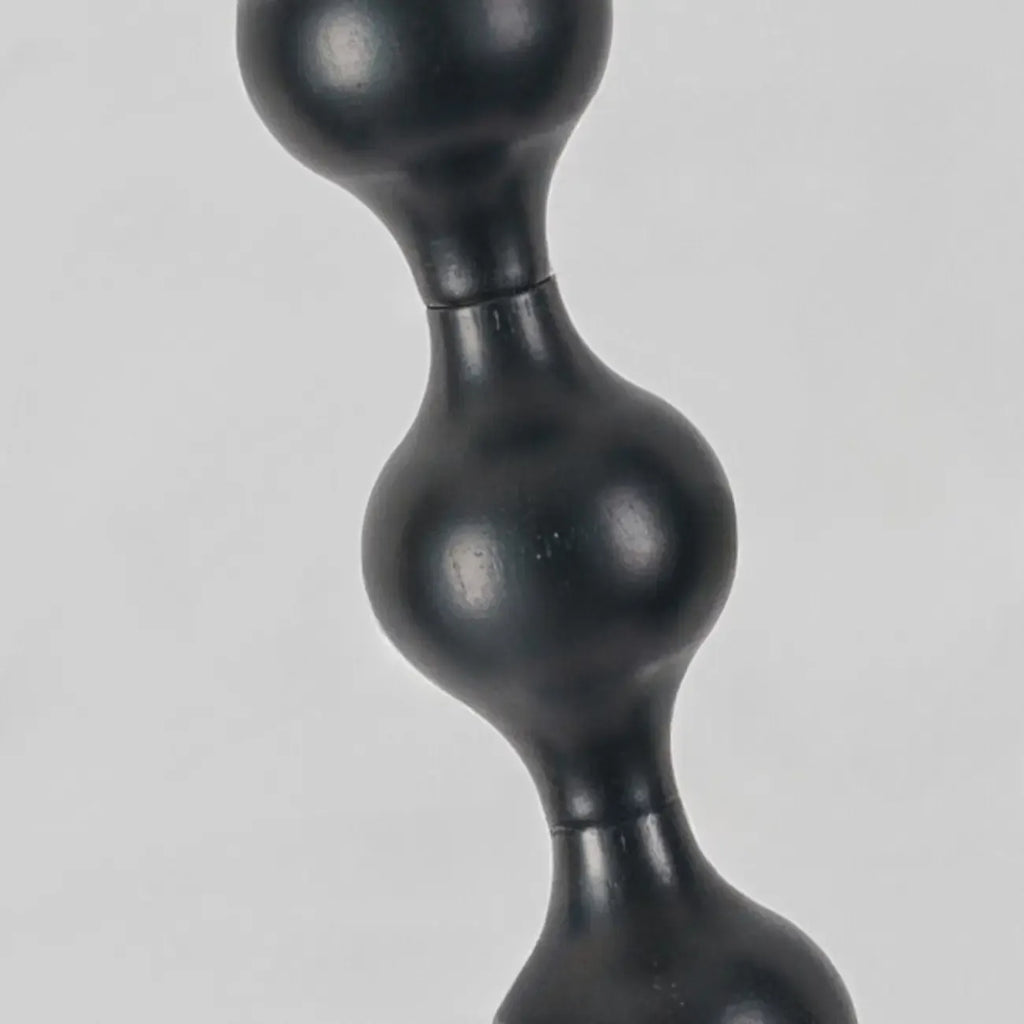 Lampadaire traditionnel en bois de 62 cm de haut avec abat-jour en tissu