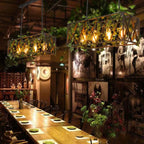 Lampadario a sospensione industriale in ferro nero opaco per isola cucina