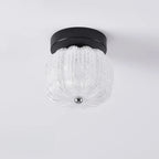 Plafonnier semi-encastré en forme de mini tambour pour couloir