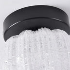 Plafonnier semi-encastré en forme de mini tambour pour couloir