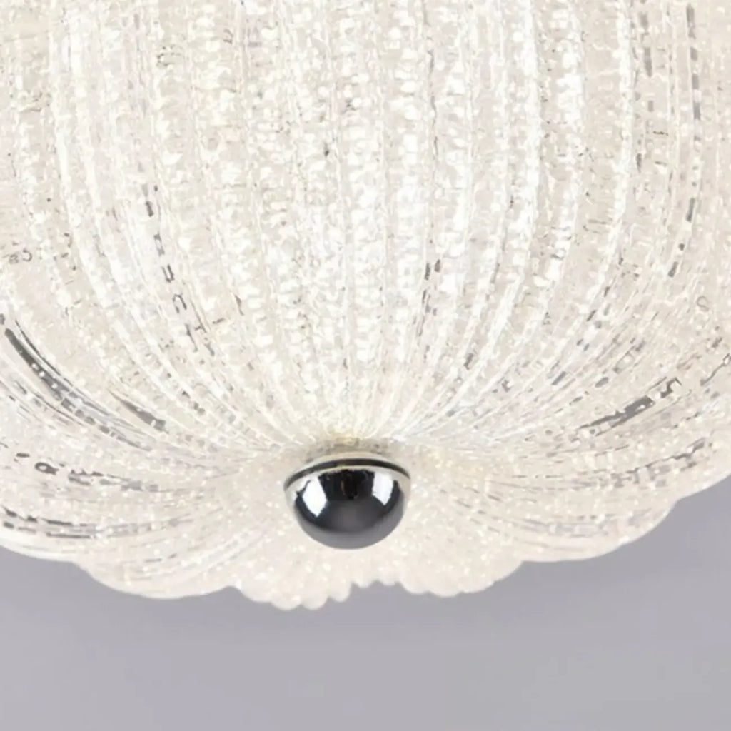 Plafonnier semi-encastré en forme de mini tambour pour couloir