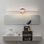 Applique murale de salle de bain en verre à intensité variable avec LED intégrée