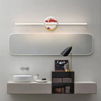 Applique murale de salle de bain en verre à intensité variable avec LED intégrée