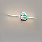 Applique murale de salle de bain en verre à intensité variable avec LED intégrée
