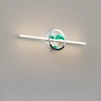 Applique murale de salle de bain en verre à intensité variable avec LED intégrée