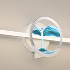 Applique murale de salle de bain en verre à intensité variable avec LED intégrée