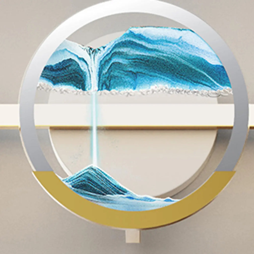 Applique murale de salle de bain en verre à intensité variable avec LED intégrée