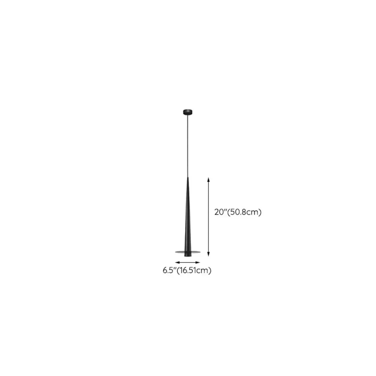 Suspension LED géométrique en métal noir avec abat-jour en aluminium