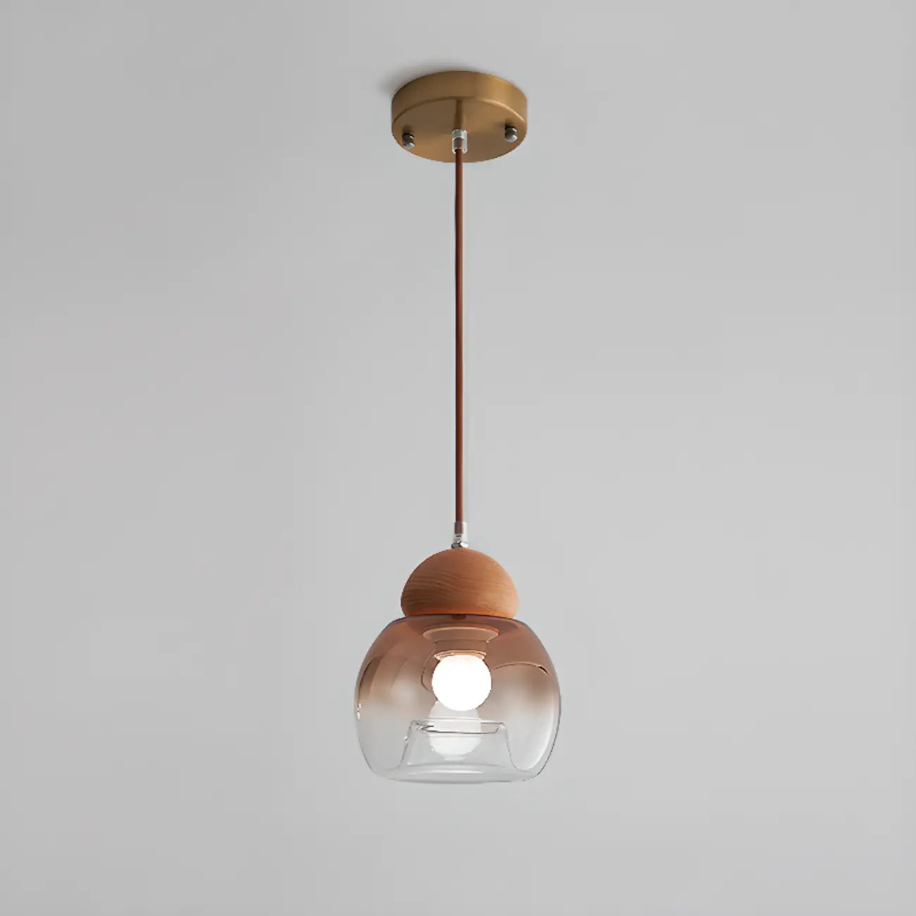 Suspension moderne en verre pour îlot de cuisine