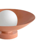Plafonnier semi-encastré moderne en métal beige, mini dôme