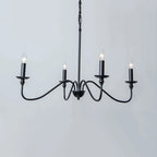 Lampadario classico a candelabro dorato regolabile in altezza