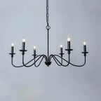 Lampadario classico a candelabro dorato regolabile in altezza
