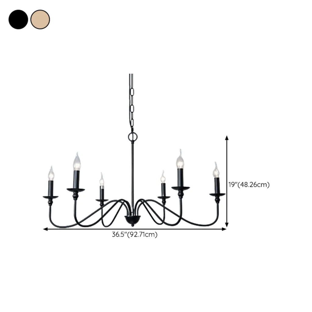 Lampadario classico a candelabro dorato regolabile in altezza