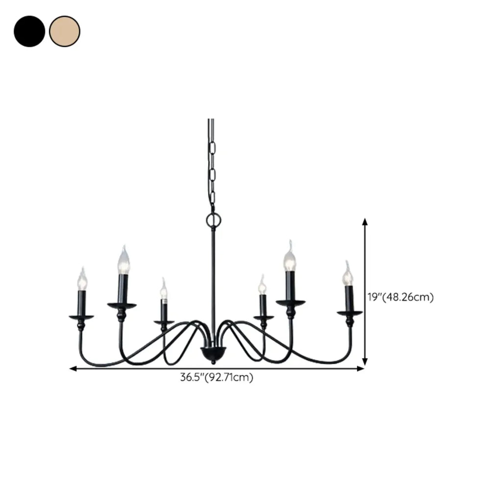Lampadario classico a candelabro dorato regolabile in altezza
