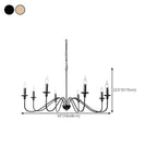 Lampadario classico a candelabro dorato regolabile in altezza