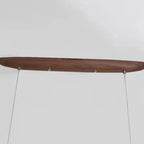 Suspension moderne à LED dimmable et réglable en bois pour îlot central