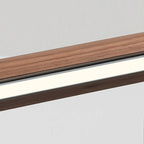 Suspension moderne à LED dimmable et réglable en bois pour îlot central