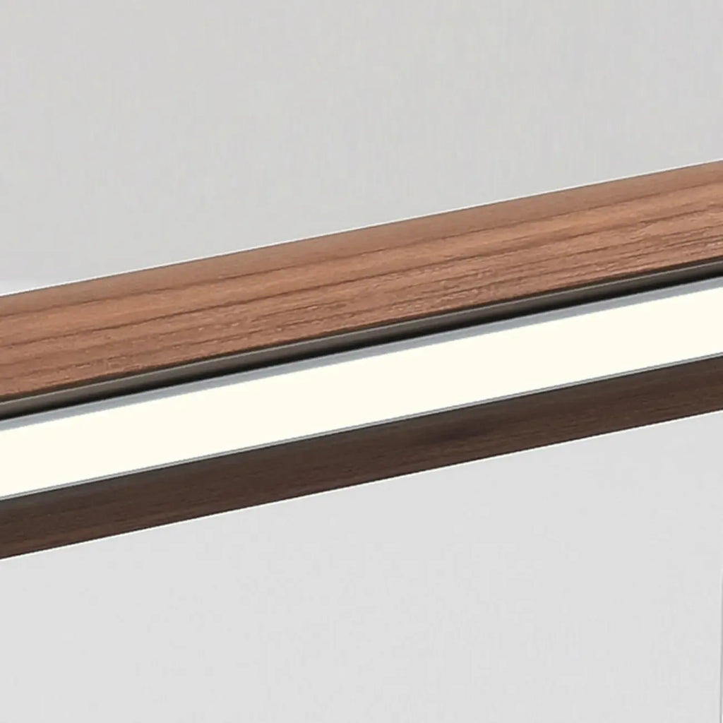 Suspension moderne à LED dimmable et réglable en bois pour îlot central
