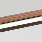 Suspension moderne à LED dimmable et réglable en bois pour îlot central