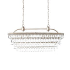 Suspension contemporaine en cristal noir mat pour îlot