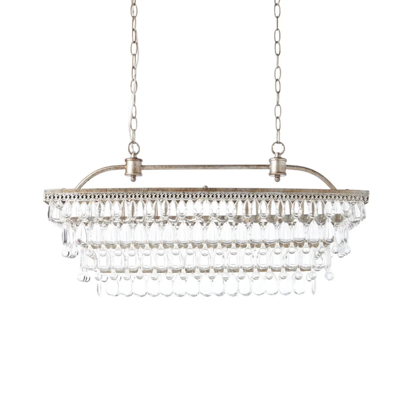 Suspension contemporaine en cristal noir mat pour îlot