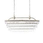 Suspension contemporaine en cristal noir mat pour îlot