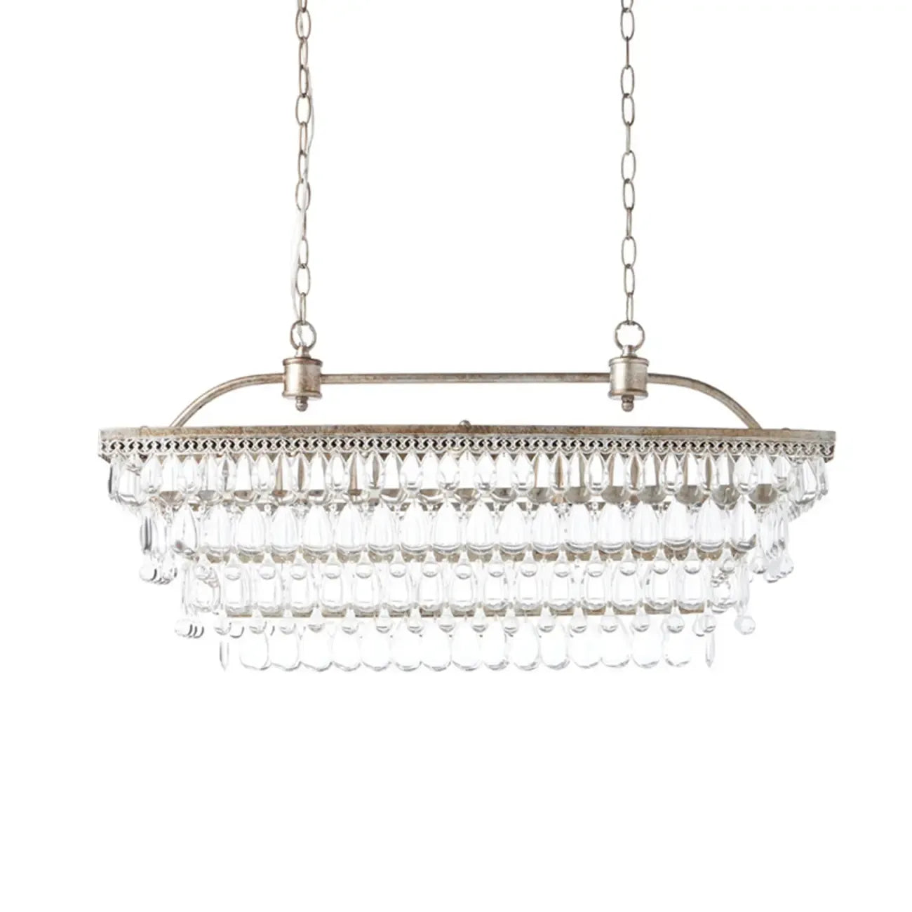Suspension contemporaine en cristal noir mat pour îlot