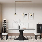 Applique murale moderne en verre doré à 3 lumières réglables pour îlot central