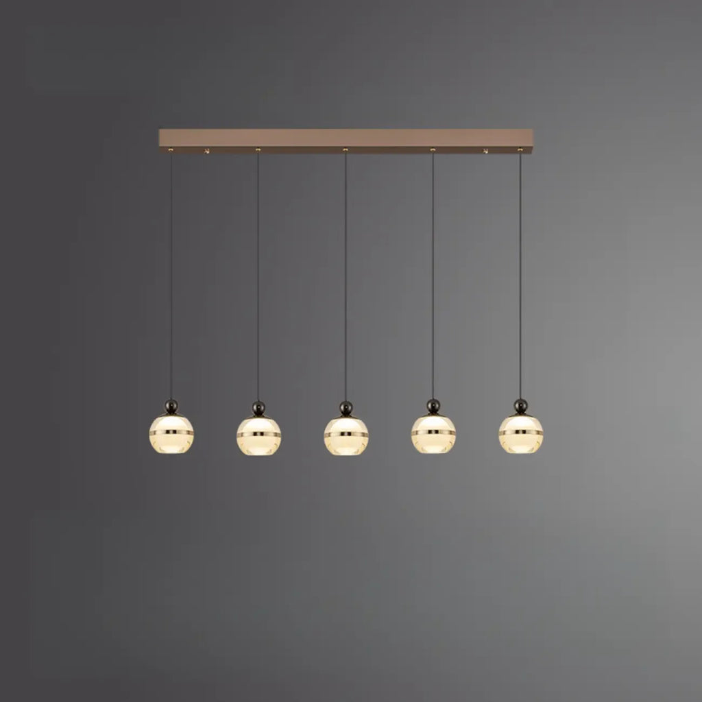 Applique murale moderne en verre doré à 3 lumières réglables pour îlot central