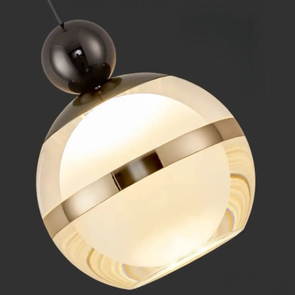 Applique murale moderne en verre doré à 3 lumières réglables pour îlot central