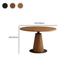 Table de salle à manger ronde en frêne naturel au style épuré