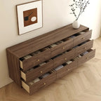 Meuble de rangement en bois brun de style moderne du milieu du siècle pour le salon