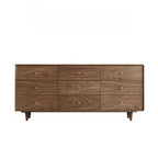 Meuble de rangement en bois brun de style moderne du milieu du siècle pour le salon